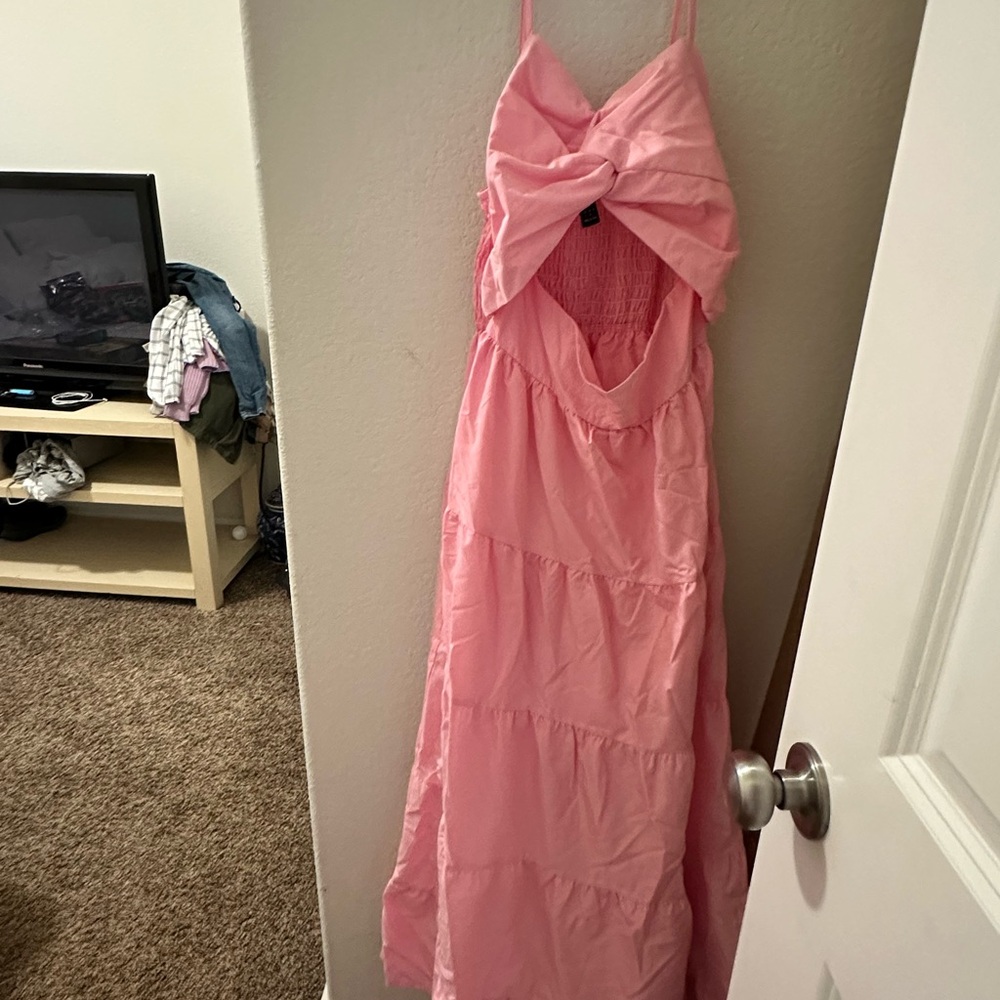 Candy pink maxi dress